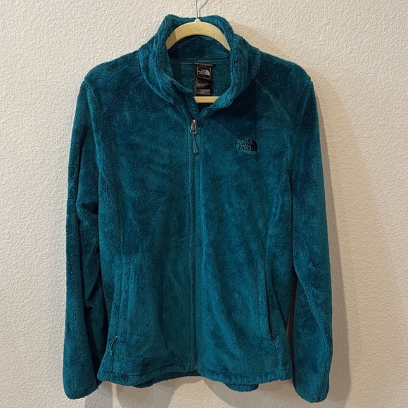 The North Face Green Fuzzy Jacket L‎ - Picture 1 of 6